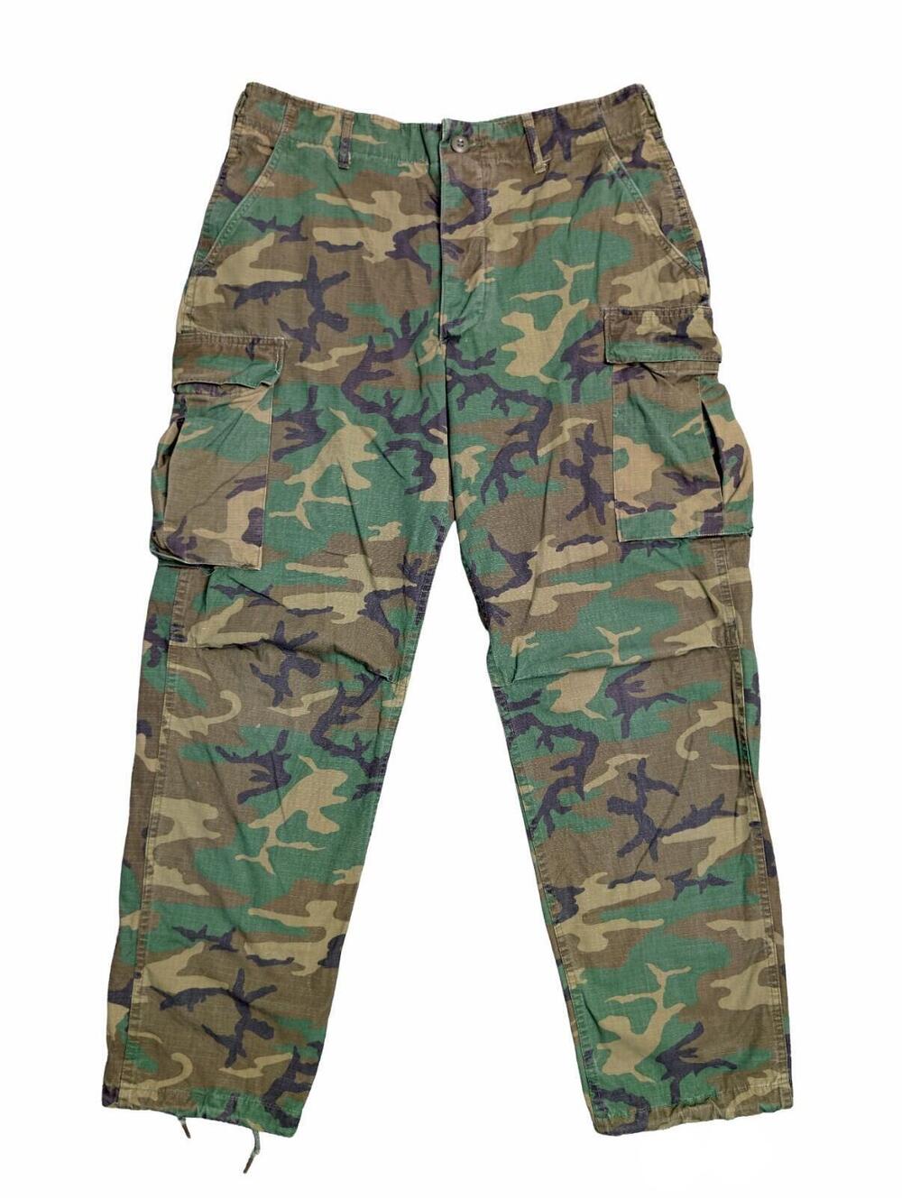 1980s RDF Woodland Fatigue Trousers – Medium/Long